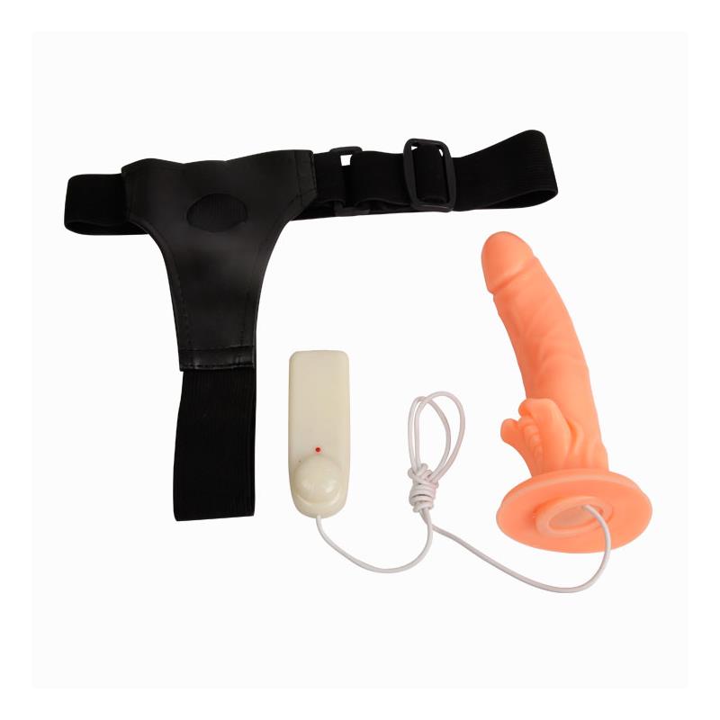 BAILE Baile Arnés con Dildo y Control Remoto 18 cm