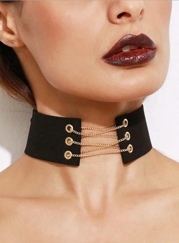 Choker With Cahin Corset-7