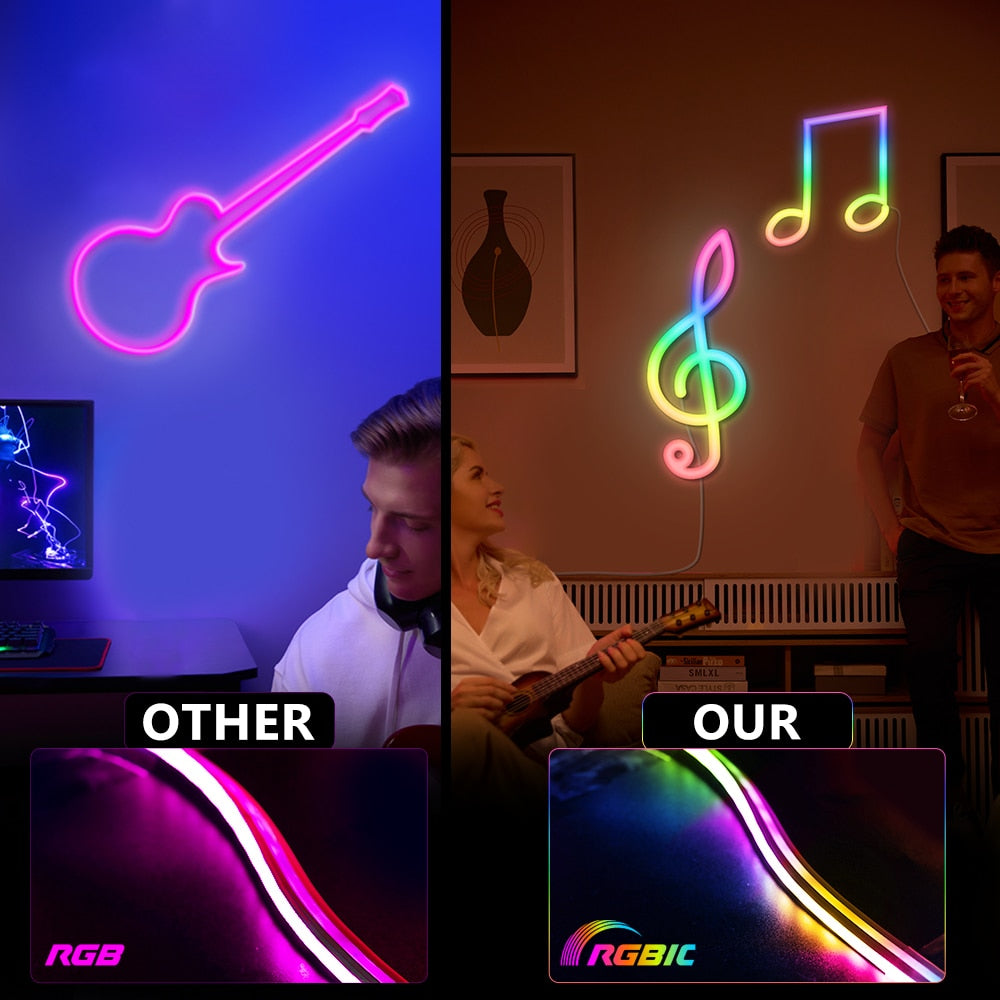 Cuerda LED para hacer formas y letras