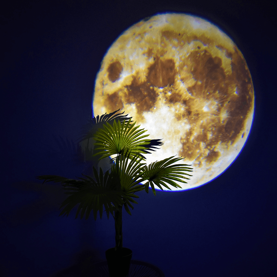 Lámpara que proyecta planetas