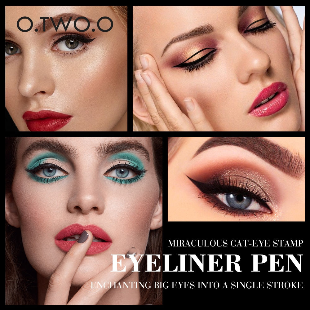 Sello delineador de ojos de doble punta 2 en 1