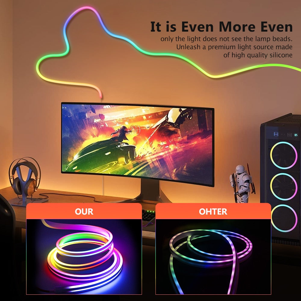 Cuerda LED para hacer formas y letras