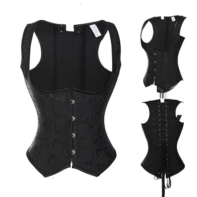 Steampunk Corset Sexy Gothic Bustier Overbust Slimming Dress Burlesque Top 6XL Plus Size Cloth Tummy Control Sheath-54
