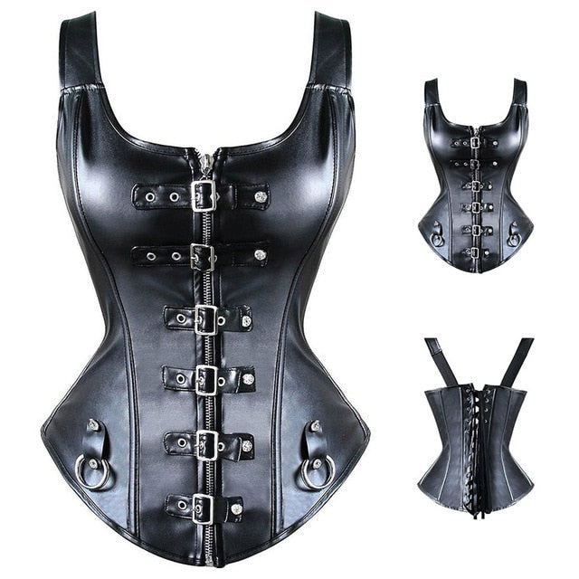 Steampunk Corset Sexy Gothic Bustier Overbust Slimming Dress Burlesque Top 6XL Plus Size Cloth Tummy Control Sheath-72