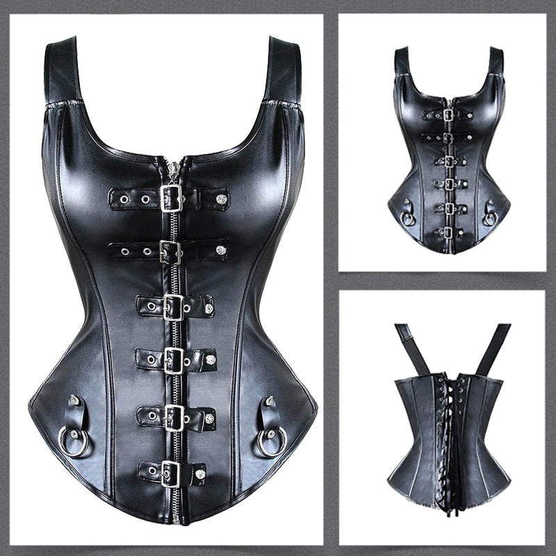Steampunk Corset Sexy Gothic Bustier Overbust Slimming Dress Burlesque Top 6XL Plus Size Cloth Tummy Control Sheath-128