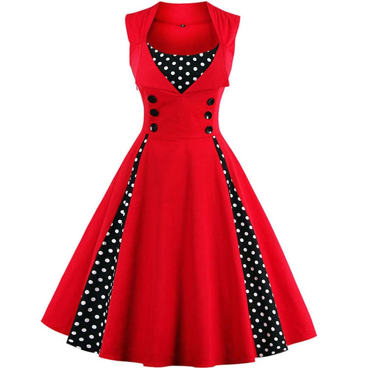 Vestido Vingage y enaguas 50s 60s