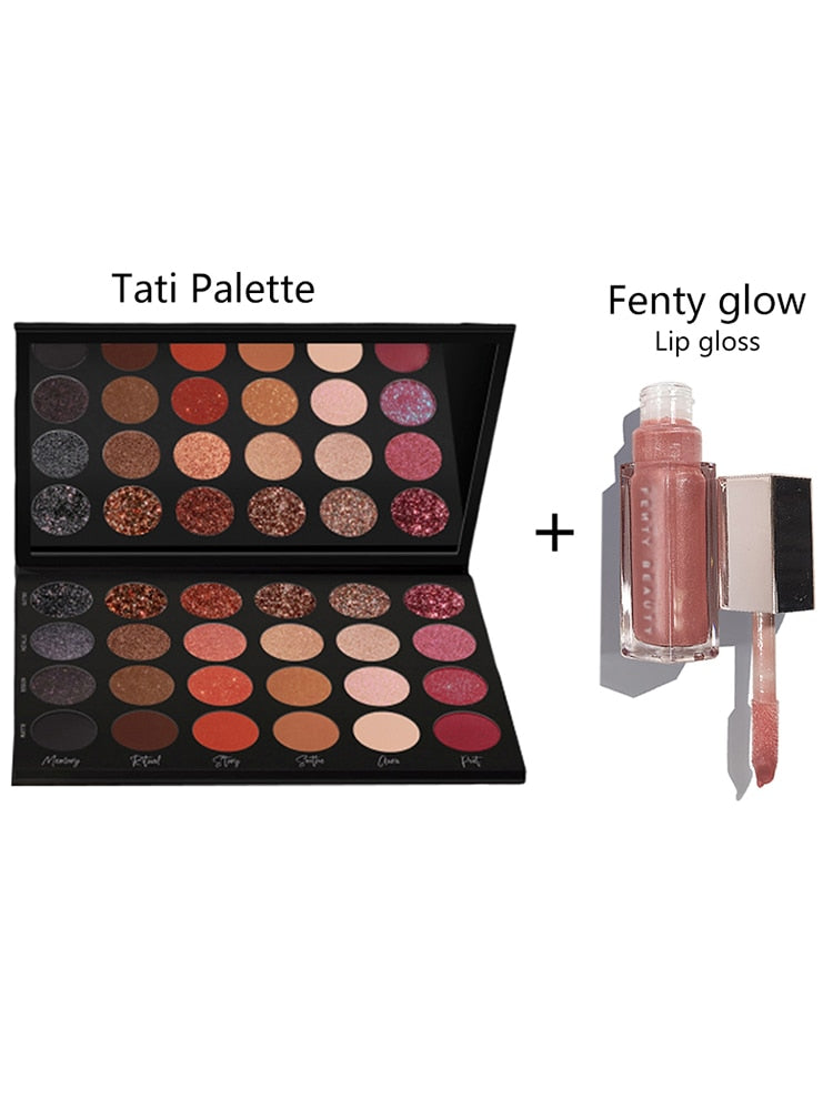 Paleta texturizada Matte y Brillo Sombra de ojos