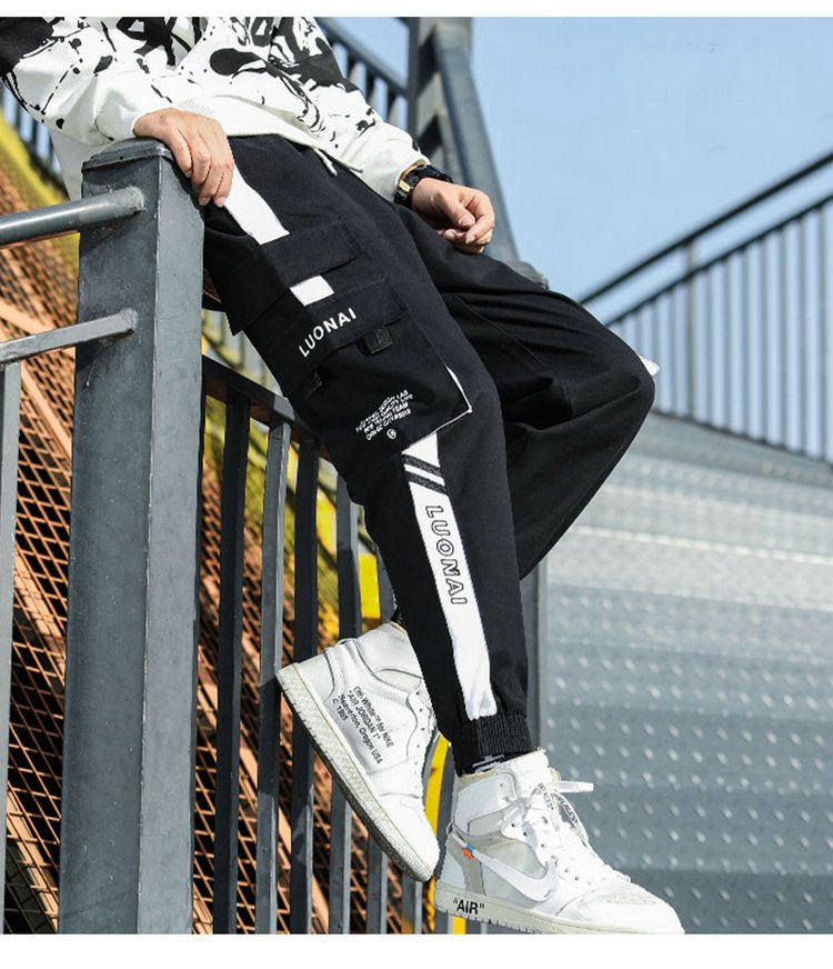 Big Pocket Men's Cargo Pants Streetwear Leisure Hip Hop Jogging Pants Male High Quality New Sweatpants Pants Mens Trousers-29