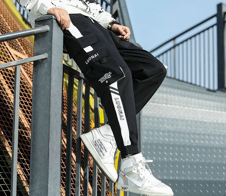 Big Pocket Men's Cargo Pants Streetwear Leisure Hip Hop Jogging Pants Male High Quality New Sweatpants Pants Mens Trousers-36