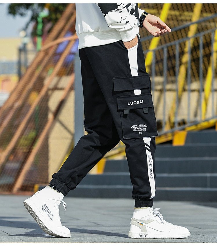 Big Pocket Men's Cargo Pants Streetwear Leisure Hip Hop Jogging Pants Male High Quality New Sweatpants Pants Mens Trousers-31