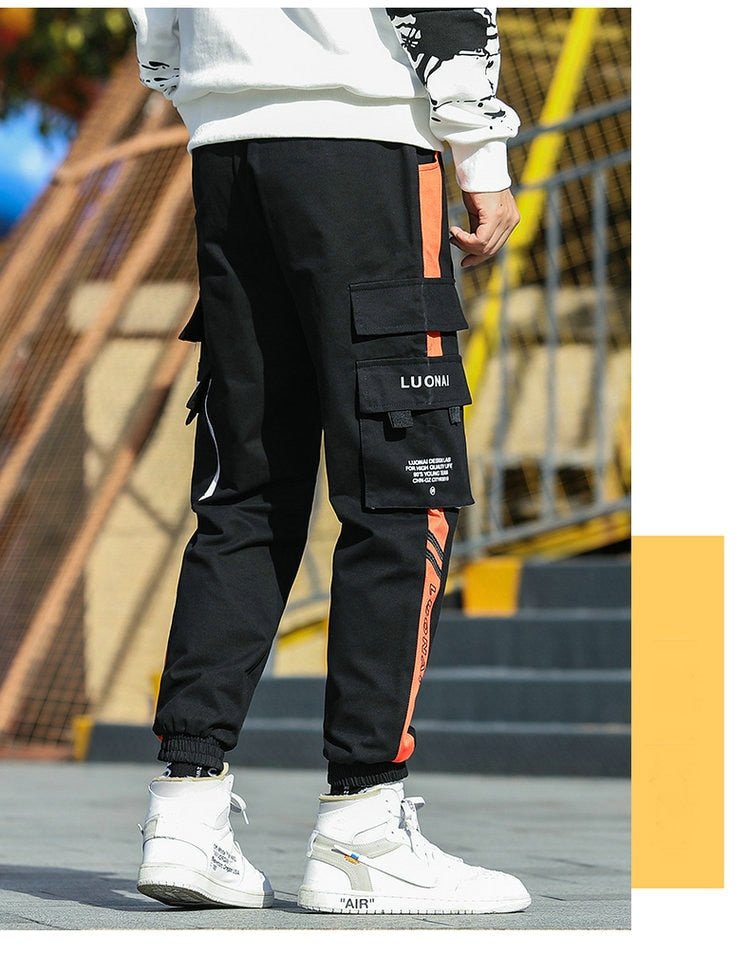 Big Pocket Men's Cargo Pants Streetwear Leisure Hip Hop Jogging Pants Male High Quality New Sweatpants Pants Mens Trousers-26