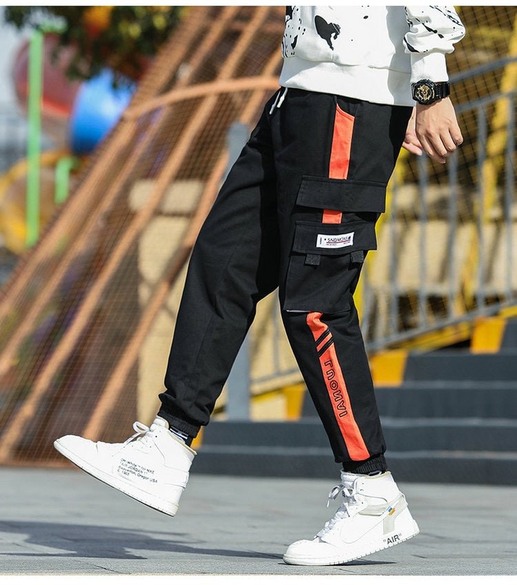 Big Pocket Men's Cargo Pants Streetwear Leisure Hip Hop Jogging Pants Male High Quality New Sweatpants Pants Mens Trousers-32