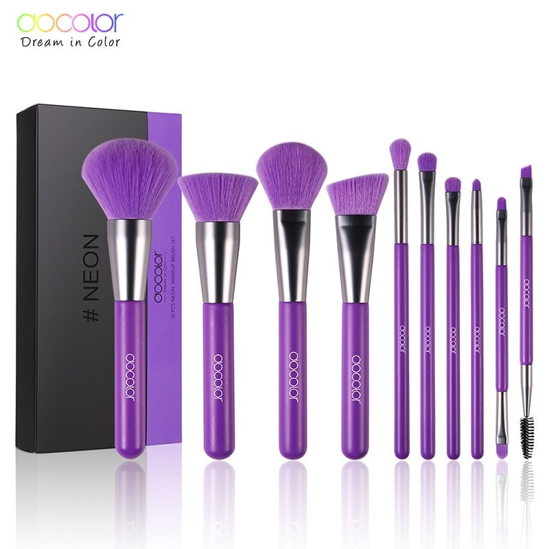 10/15pcs Neon Peach Makeup Brushes Soft Synthetic Hair Powder Blush Foundation eye Blending Contour Makeup Brushes Set-14