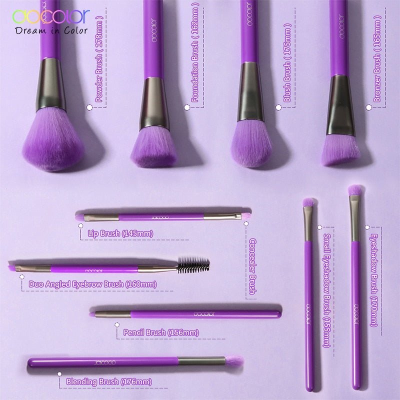 10/15pcs Neon Peach Makeup Brushes Soft Synthetic Hair Powder Blush Foundation eye Blending Contour Makeup Brushes Set-33