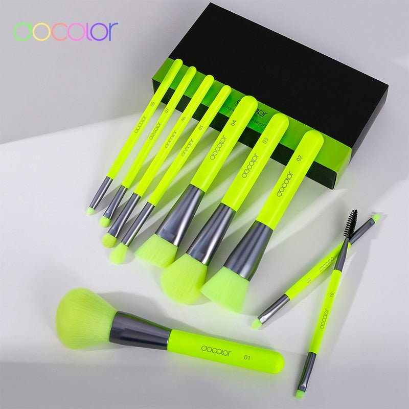 10/15pcs Neon Peach Makeup Brushes Soft Synthetic Hair Powder Blush Foundation eye Blending Contour Makeup Brushes Set-22
