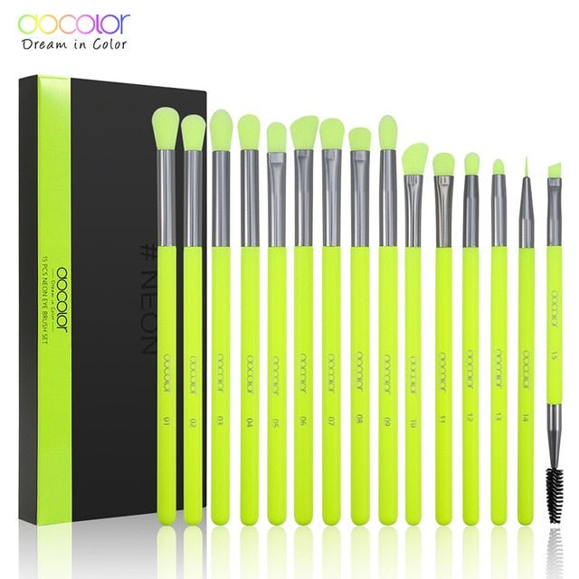 10/15pcs Neon Peach Makeup Brushes Soft Synthetic Hair Powder Blush Foundation eye Blending Contour Makeup Brushes Set-0