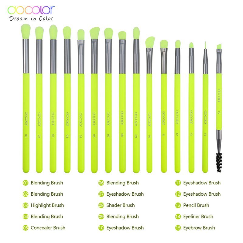 10/15pcs Neon Peach Makeup Brushes Soft Synthetic Hair Powder Blush Foundation eye Blending Contour Makeup Brushes Set-25