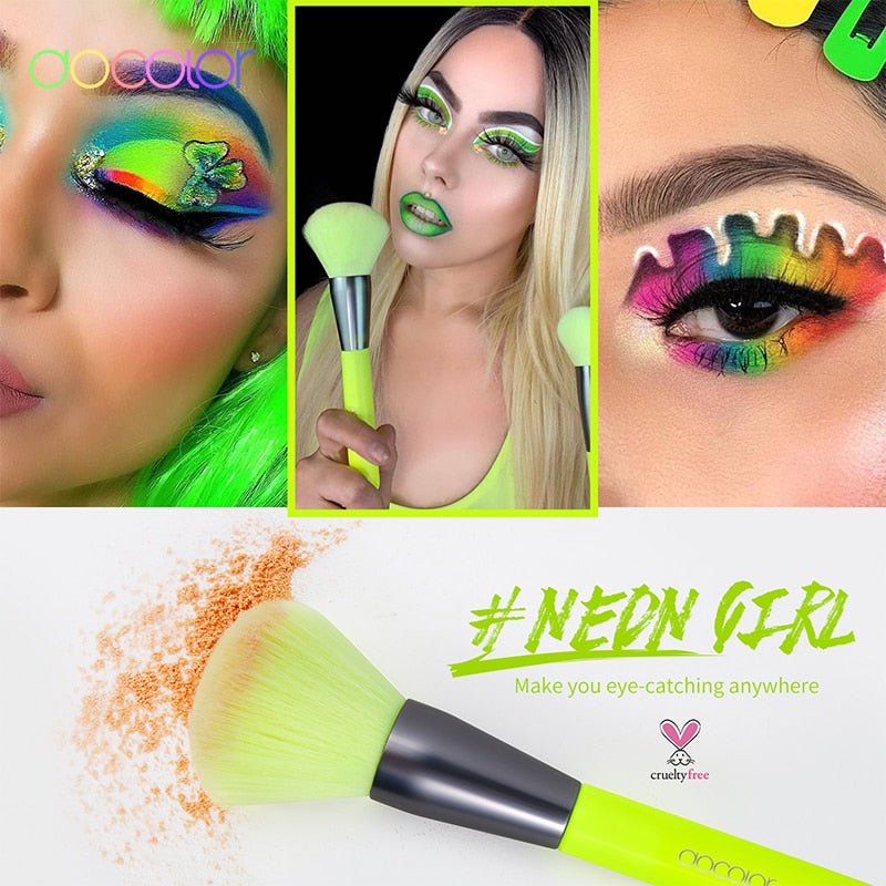 10/15pcs Neon Peach Makeup Brushes Soft Synthetic Hair Powder Blush Foundation eye Blending Contour Makeup Brushes Set-45