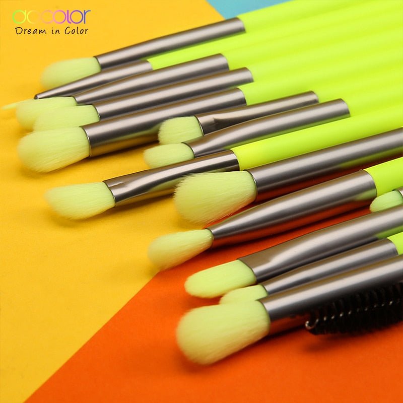 10/15pcs Neon Peach Makeup Brushes Soft Synthetic Hair Powder Blush Foundation eye Blending Contour Makeup Brushes Set-38
