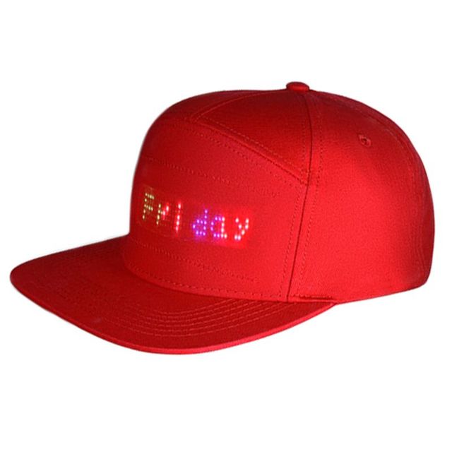 Gorra con LED controlada por app