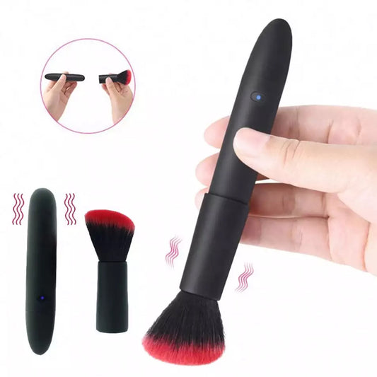 Brocha de Maquillaje de Silicona USB Más Bala Vibradora