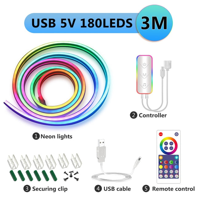 Cuerda LED para hacer formas y letras