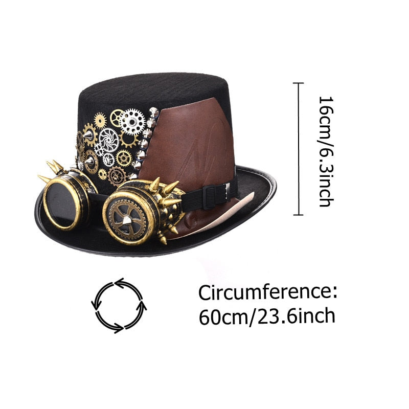 Sombrero de época. Steampunk