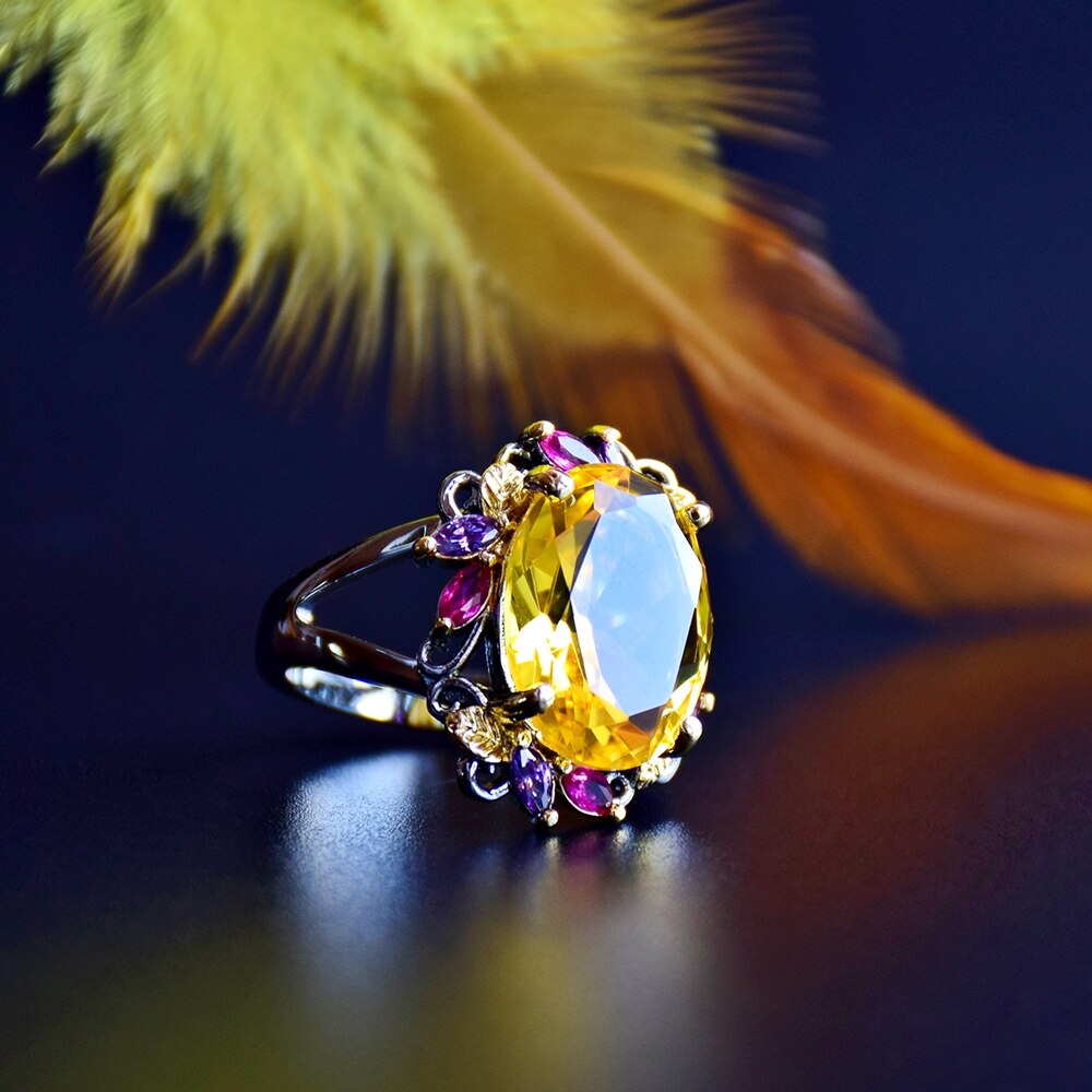 Anillo estilo floral