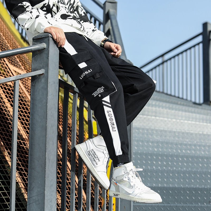 Big Pocket Men's Cargo Pants Streetwear Leisure Hip Hop Jogging Pants Male High Quality New Sweatpants Pants Mens Trousers-25