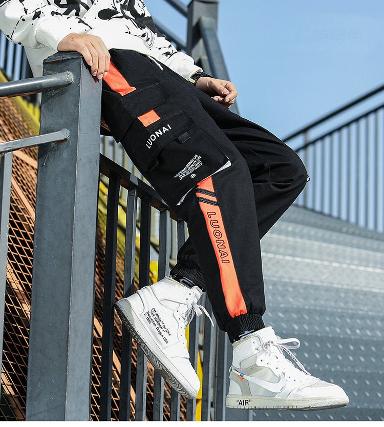 Big Pocket Men's Cargo Pants Streetwear Leisure Hip Hop Jogging Pants Male High Quality New Sweatpants Pants Mens Trousers-33