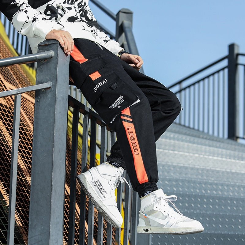 Big Pocket Men's Cargo Pants Streetwear Leisure Hip Hop Jogging Pants Male High Quality New Sweatpants Pants Mens Trousers-21
