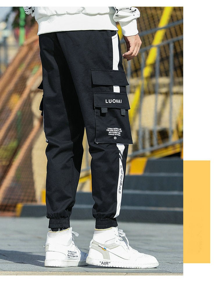 Big Pocket Men's Cargo Pants Streetwear Leisure Hip Hop Jogging Pants Male High Quality New Sweatpants Pants Mens Trousers-24