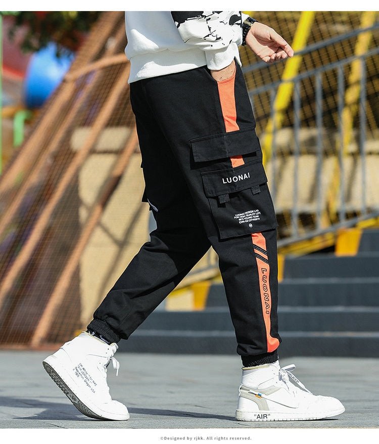 Big Pocket Men's Cargo Pants Streetwear Leisure Hip Hop Jogging Pants Male High Quality New Sweatpants Pants Mens Trousers-35