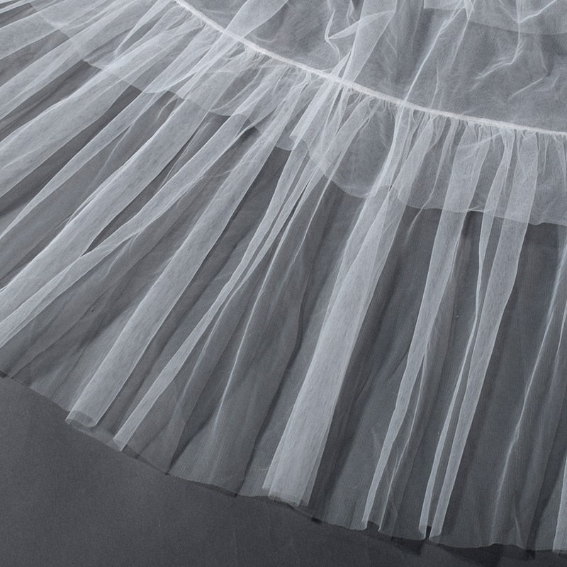 Bridal Dressing Robe Tulle Illusion Long Wedding Scarf Lingerie Robe Sexy Nightgown for Women-23