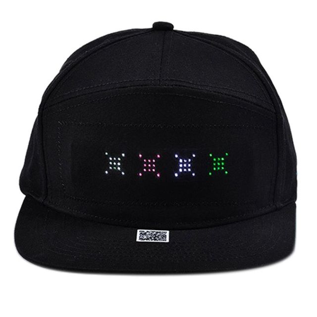 Gorra con LED controlada por app