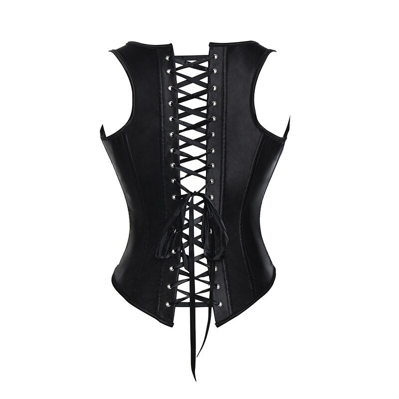 Women Lace Up Steampunk Corset Sexy Underbust Corselet Waist Cincher Bustiers Top Burlesque Clothing Gothic Shaper-129