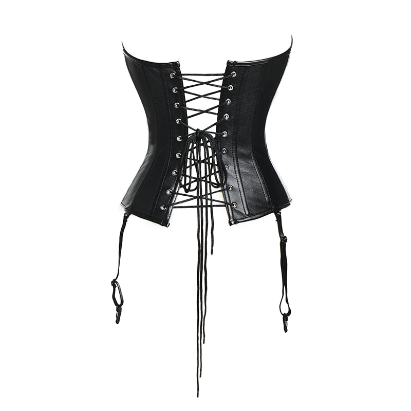 Women Lace Up Steampunk Corset Sexy Underbust Corselet Waist Cincher Bustiers Top Burlesque Clothing Gothic Shaper-108