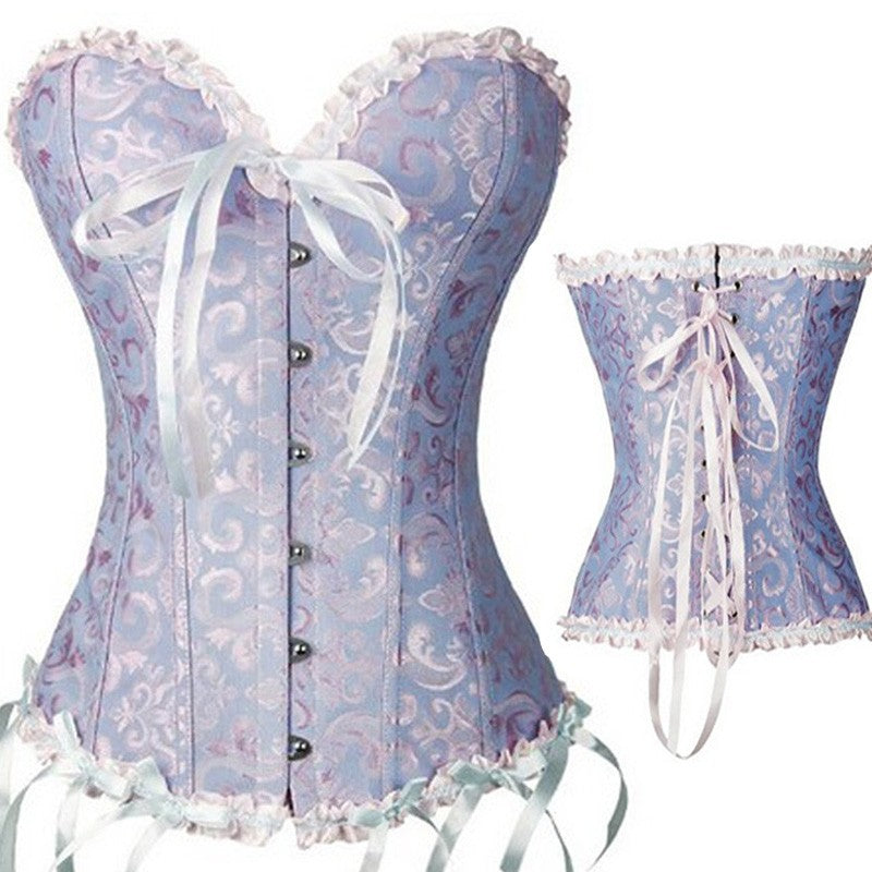 Sexy Corsets And Bustiers Lace Up Boned Overbust Costume Steampunk Waist Corset Dress Body Trainer Shapewear Top Plus Size-127