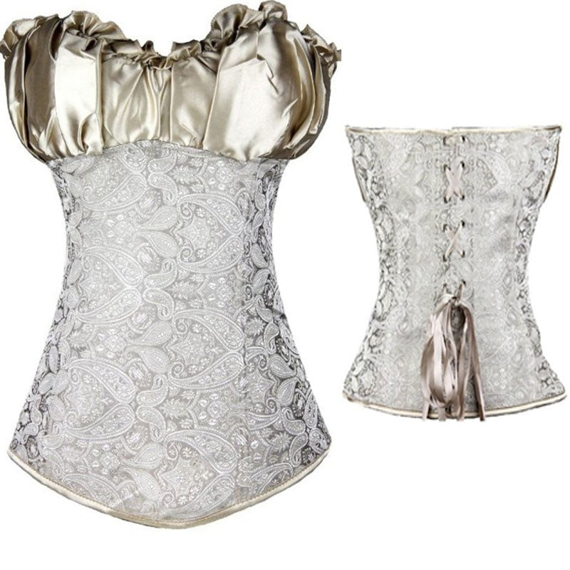 Sexy Corsets And Bustiers Lace Up Boned Overbust Costume Steampunk Waist Corset Dress Body Trainer Shapewear Top Plus Size-130