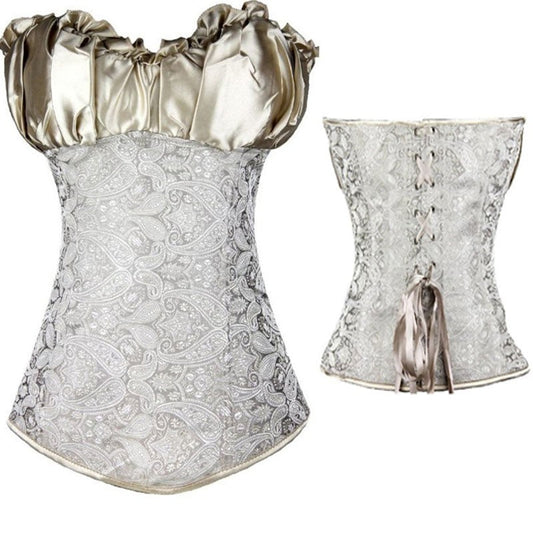 Sexy Corsets And Bustiers Lace Up Boned Overbust Costume Steampunk Waist Corset Dress Body Trainer Shapewear Top Plus Size-130