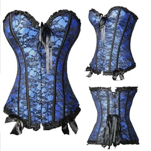 Sexy Corsets And Bustiers Lace Up Boned Overbust Costume Steampunk Waist Corset Dress Body Trainer Shapewear Top Plus Size-28