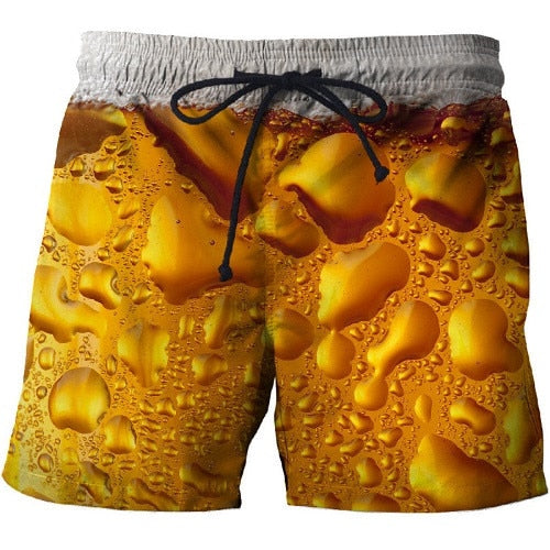 3D Print Summer Beach Shorts Mascuino Streetwear Men Board Vacation Shorts Anime Short Plage Casual Quick Dry New-62