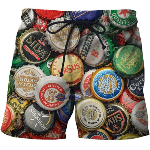 3D Print Summer Beach Shorts Mascuino Streetwear Men Board Vacation Shorts Anime Short Plage Casual Quick Dry New-0