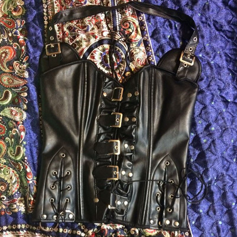 Wholesale Steampunk Corset Steel Boned Lace up Body Sexy Overbust Women Corsets and Bustiers Black Dress Plus Size S-6XL Top-47