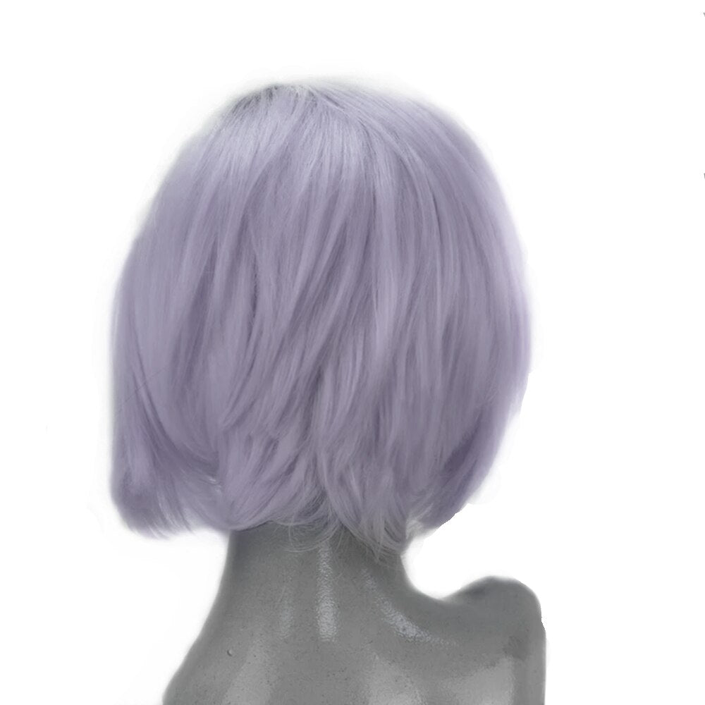 Short Straight Hair Synthetic Blonde Side Part Lace Front Wig  Heat Resistant Cosplay Wigs For black Women-14