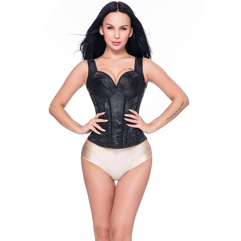 Steampunk Corset Sexy Gothic Bustier Overbust Slimming Dress Burlesque Top 6XL Plus Size Cloth Tummy Control Sheath-127