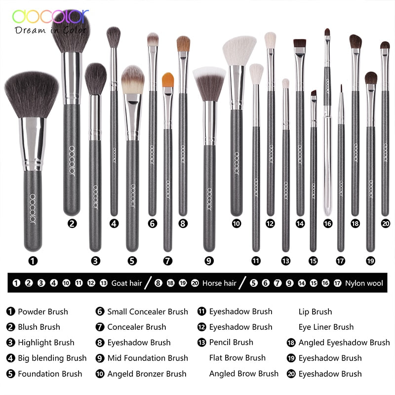 Makeup Brushes Set Professional Eye Shadow Make up Brush Eye Liner Natural-synthetic hair 10pcs- 29pcs-15