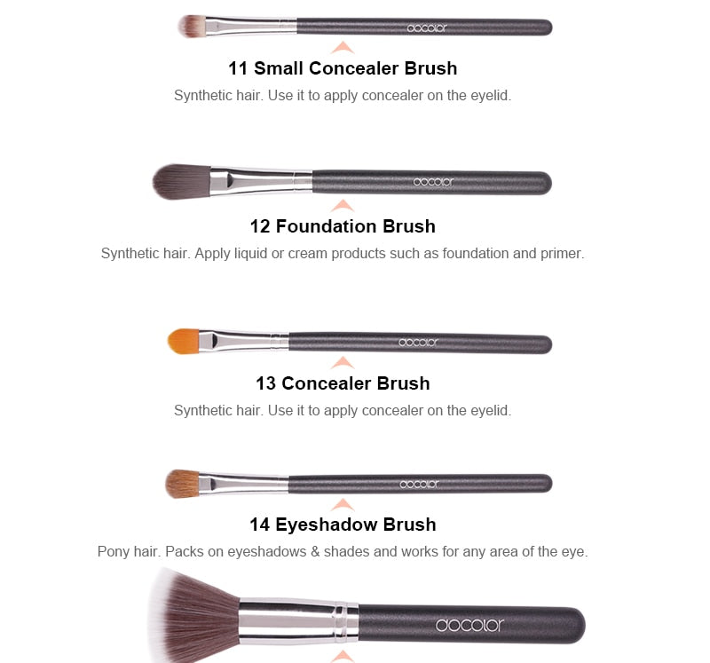 Makeup Brushes Set Professional Eye Shadow Make up Brush Eye Liner Natural-synthetic hair 10pcs- 29pcs-20